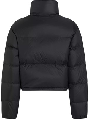 Calvin Klein Kadın Down Cropped Puffer Mont-Siyah