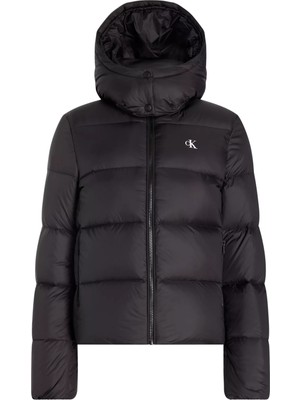 Calvin Klein Kadın Mw Down Short Puffer Mont-Siyah