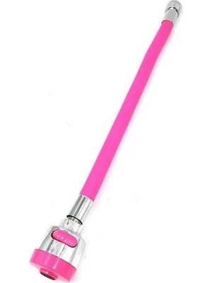 Petinka Oynar Başlıklı Tasarruflu Kubar Musluk Borusu ve Başlığı  Pembe