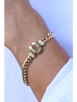 Yenigün Kuyumculuk 14 Ayar Altın Ü Harfli Künye