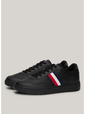 Tommy Hilfiger Siyah Erkek Sneaker Th Basket Core Lıte