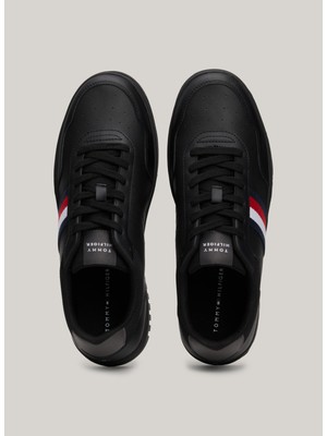 Tommy Hilfiger Siyah Erkek Sneaker Th Basket Core Lıte