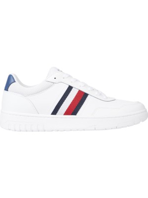 Tommy Hilfiger Beyaz Erkek Sneaker Th Basket Core Lite