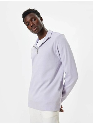 Koton 5WAM70090MK Koton Erkek Sweat Lila