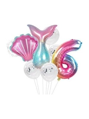 Parti Avm Deniz Kızı Balon 7li Set