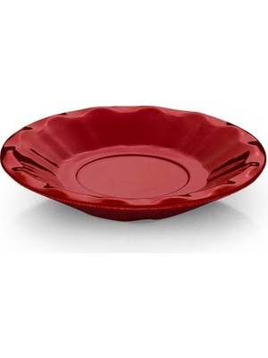 Tria Kırılmaya Dayanıklı Çay Tabağı 6 Adet 11 cm Kırmızı TR304R