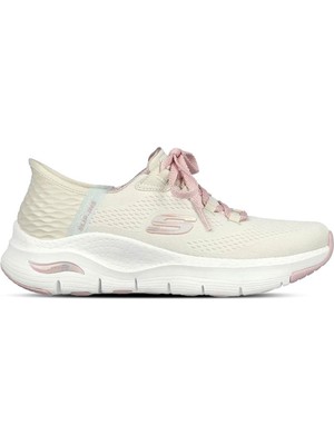 Skechers Arch Fit-Fresh Flare Kadın Günlük Ayakkabı 149568-OFPK Beyaz