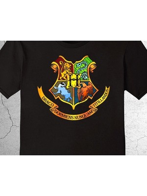 BUMETA Harry Potter Hogwarts Slytherin Gryffindor Tişört Çocuk T-Shirt