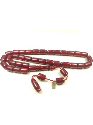 İskeçe Tesbih Mesut Elma Usta Eseri Imzalı Mühürlü Rengin Zirvesi Bakalit Sertifikalı 5365