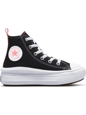 Converse Chuck Taylor All Star Move Color Pop Platform Çocuk Günlük Ayakkabı 371527C Siyah