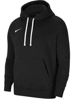 Nike Flc PARK20 Erkek Kapüşonlu Sweatshirt  CW6894-010 Siyah Düz Desenli Rahat Kesim