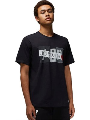 Jordan M Brand Gfx Ss Crew 3 Erkek T-Shirt DM1426-010 Siyah