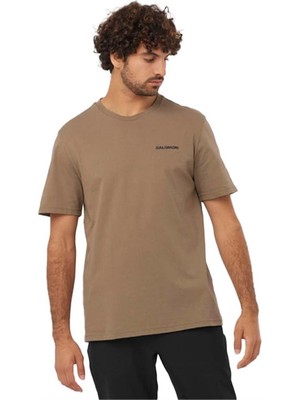 Salomon Graphıc Perf Ss Erkek T-Shirt LC2247200 Kahverengi