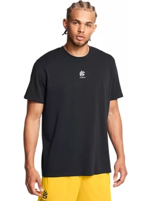Under Armour Curry Heavyweight Erkek Siyah Basketbol T-Shirt 1387107-001