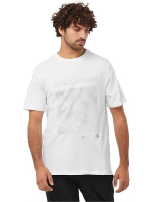Salomon Graphic Ss Tee M Erkek T- Shirt LC2246900 Beyaz
