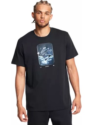Under Armour Curry Heavyweight Erkek Siyah Basketbol T-Shirt 1387108-001
