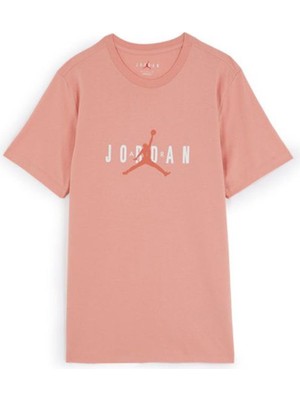 Jordan M Air Stretch Ss Crew Erkek T-Shirt DM1462-824 Turuncu