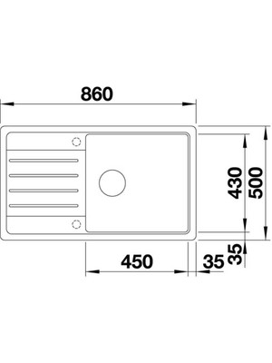 Blanco Legra Xl 6s Tek Göz Geniş Hazneli Granit Jasmine Eviye (523329)