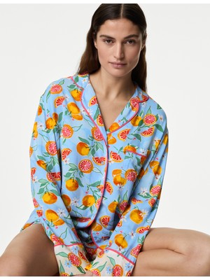 Marks & Spencer Çiçek Desenli Pijama Üstü