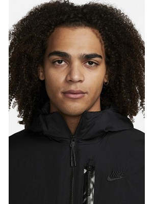 Nike Sportswear Therma-Fit Woven Tech+ Insulated Full-Zip Hoodie Erkek Ceket