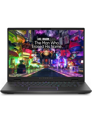 Dell Alienware M16 R2 AWM16-7025BLK00TT Ultra7 155H 16GB 1tbssd RTX4070 16" Qhd+ W11H Taşınabilir Bilgisayar