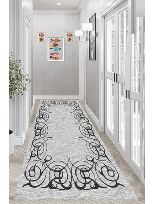 Eliana Home Dijital Baskı Yıkanabilir Kaymaz Taban Salon Halısı ve Yolluk LN012-FNL266