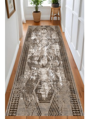 Eliana Home Dijital Baskı Yıkanabilir Kaymaz Taban Salon Halısı ve Yolluk LN078-FNL352