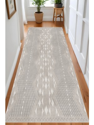 Eliana Home Dijital Baskı Yıkanabilir Kaymaz Taban Salon Halısı ve Yolluk LN063-FNL336