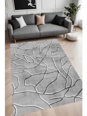 Eliana Home Dijital Baskı Yıkanabilir Kaymaz Taban Salon Halısı ve Yolluk LN081-FNL365