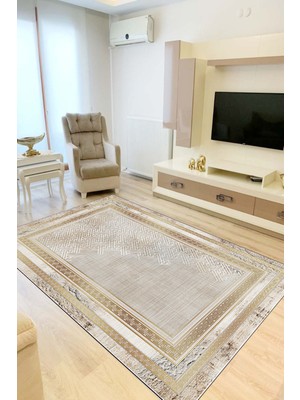 Eliana Home Dijital Baskı Yıkanabilir Kaymaz Taban Salon Halısı ve Yolluk LN095-FNL382