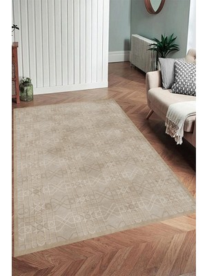 Eliana Home Dijital Baskı Yıkanabilir Kaymaz Taban Salon Halısı ve Yolluk LN106-FNL412