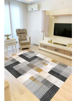 Eliana Home Dijital Baskı Yıkanabilir Kaymaz Taban Salon Halısı ve Yolluk LN114-FNL420