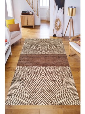 Eliana Home Dijital Baskı Yıkanabilir Kaymaz Taban Salon Halısı ve Yolluk LN093-FNL380