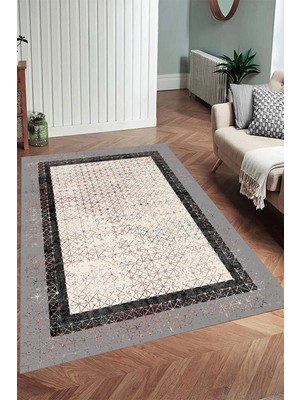 Eliana Home Dijital Baskı Yıkanabilir Kaymaz Taban Salon Halısı ve Yolluk LNA0909-FNL126
