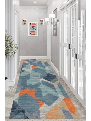 Eliana Home Dijital Baskı Yıkanabilir Kaymaz Taban Salon Halısı ve Yolluk LNA0954-FNL203