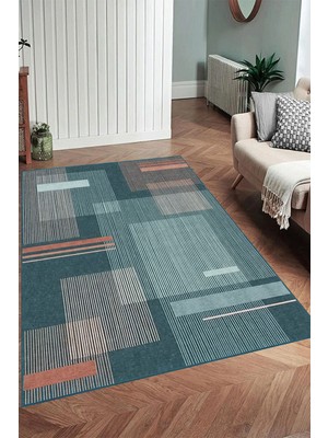 Eliana Home Dijital Baskı Yıkanabilir Kaymaz Taban Salon Halısı ve Yolluk LNA0958-FNL207