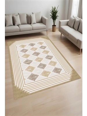 Eliana Home Dijital Baskı Yıkanabilir Kaymaz Taban Salon Halısı ve Yolluk LNA0988-FNL238