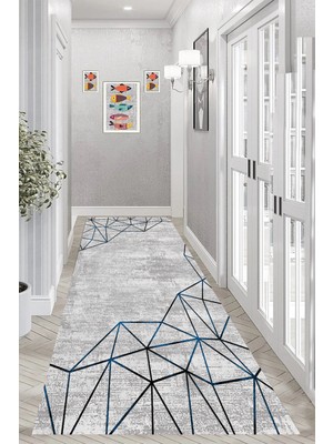 Eliana Home Dijital Baskı Yıkanabilir Kaymaz Taban Salon Halısı ve Yolluk LN014-FNL268