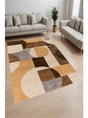 Eliana Home Dijital Baskı Yıkanabilir Kaymaz Taban Salon Halısı ve Yolluk LN026-FNL285