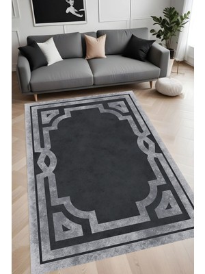 Eliana Home Dijital Baskı Yıkanabilir Kaymaz Taban Salon Halısı ve Yolluk LN059-FNL332