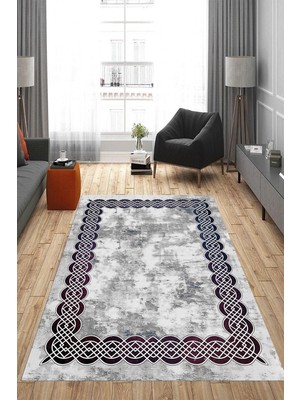 Eliana Home Dijital Baskı Yıkanabilir Kaymaz Taban Salon Halısı ve Yolluk LNA0975-FNL224