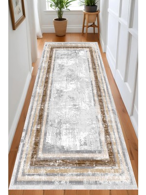 Eliana Home Dijital Baskı Yıkanabilir Kaymaz Taban Salon Halısı ve Yolluk LN146-FNL451