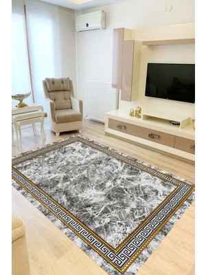 Rovigo Home Dijital Baskı Yıkanabilir Kaymaz Taban Salon Halısı ve Yolluk RV158-FNL464