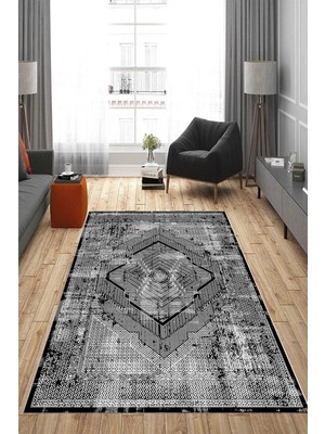 Eliana Home Dijital Baskı Yıkanabilir Kaymaz Taban Salon Halısı ve Yolluk LN163-FNL469