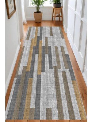 Eliana Home Dijital Baskı Yıkanabilir Kaymaz Taban Salon Halısı ve Yolluk LN077-FNL350