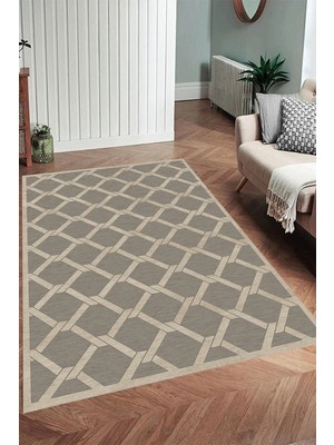 Eliana Home Dijital Baskı Yıkanabilir Kaymaz Taban Salon Halısı ve Yolluk LN105-FNL411