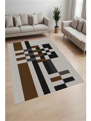 Eliana Home Dijital Baskı Yıkanabilir Kaymaz Taban Salon Halısı ve Yolluk LNA0953-FNL202