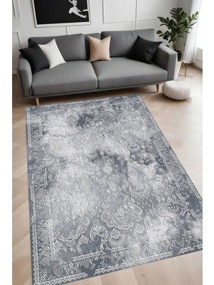 Eliana Home Dijital Baskı Yıkanabilir Kaymaz Taban Salon Halısı ve Yolluk LN145-FNL450