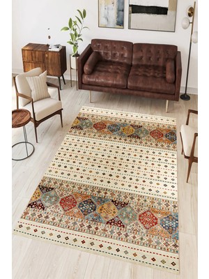 Eliana Home Dijital Baskı Yıkanabilir Kaymaz Taban Salon Halısı ve Yolluk LNA0949-FNL198