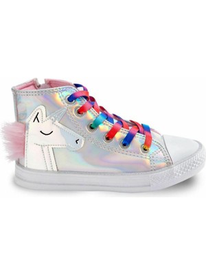 Dadwolf Dadwolf Unicorn Hologramlı Kız Sneakers